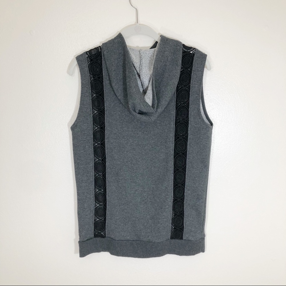 Fabletics sleeveless hooded sweatshirt gray S - Picture 3 of 9